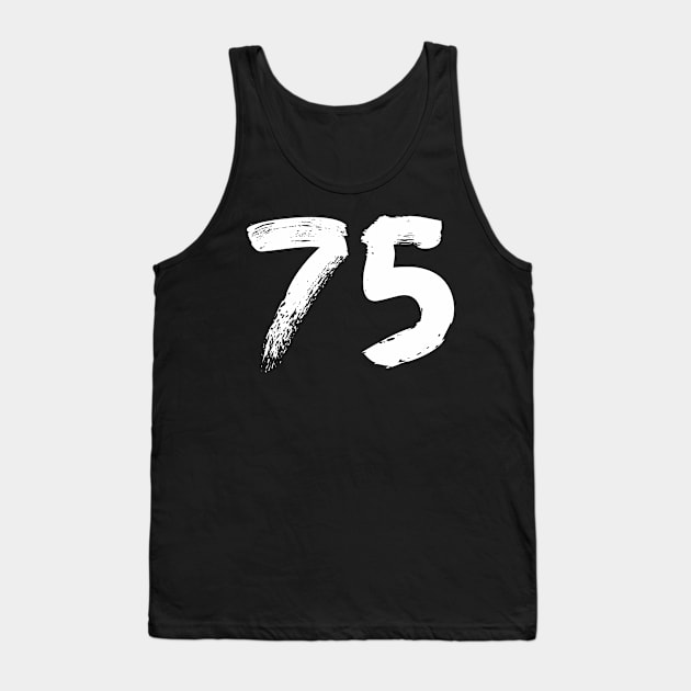 Number 75 Tank Top by Erena Samohai